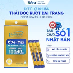 Thumbnail Men tiêu hóa Bifina Nhật Bản, Loại EX 7 gói - Hỗ trợ giảm rối loạn tiêu hóa cho người uống kháng sinh 1