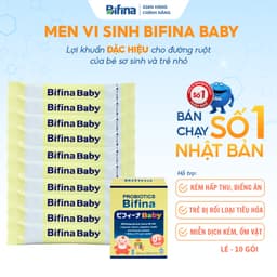 Thumbnail Men vi sinh Bifina Baby Nhật Bản - Lẻ 10 và 15 gói (không có hộp)- Hỗ trợ bé ăn ngon, hấp thu tốt, hết táo bón 1
