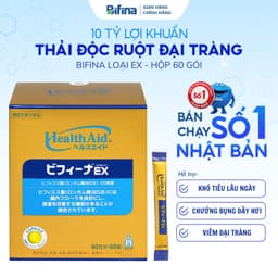 Thumbnail Men tiêu hóa Bifina Nhật Bản - Thoát ngay táo bón,tiêu chảy - Loại EX hộp 60 gói 1