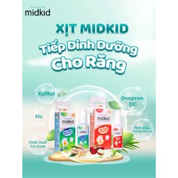 Thumbnail Xịt chống sâu răng Midkid vị nho 30ml chính hãng cho bé từ 1 tuổi nuốt an toàn - Tặng Bàn chải U + Sticker 3