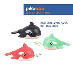 Thumbnail Đồ chơi cá heo phun nước nhà tắm Pikaboo, họa tiết bắt mắt, chất liệu silicone mềm dẻo cao cấp 1
