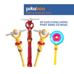 Thumbnail Gậy phát sáng cho bé Pikaboo, có cánh xoay chong chóng, nhạc sôi động, ánh sáng đẹp mắt, an toàn 1