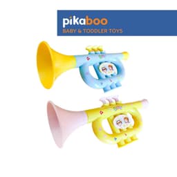 Thumbnail Kèn thổi cho bé Pikaboo, kèn đồ chơi có âm thanh vang, chất liệu nhựa dày dặn nhẵn mịn an toàn 1