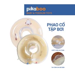 Thumbnail Phao cổ cho bé Pikaboo phao đỡ cổ cho bé 4-12 tháng tắm tập bơi vận động thư giãn, cao cấp an toàn 1