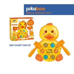 Thumbnail Đồ chơi đập chuột con vịt Pikaboo, giúp bé phát triển vận động tinh và rèn luyện khả năng phối hợp 1