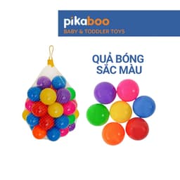 Thumbnail Quả bóng sắc màu Pikaboo đường kính 7cm cho bé trai bé gái vui chơi cùng bể bơi phao trong ngày hè 1