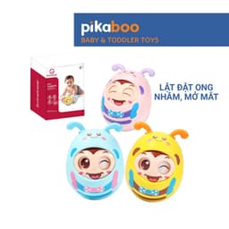 Thumbnail Đồ chơi lật đật con vật Pikaboo và âm thanh vui nhộn, chất liệu an toàn cho bé 1