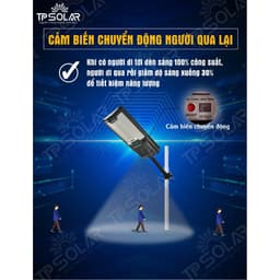 Thumbnail Đèn Năng Lượng Mặt Trời Sân Vườn TP SOLAR Đèn Đường Liền Thể Kép 500W,600W,800W Cảm Biến Chuyển Động, Bảo Hành 3 Năm 4
