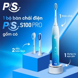 Thumbnail Bàn Chải Điện P/S S100 PRO - Công Nghệ Sóng Âm, Chải Sạch Mảng Bám Tới 10X 4
