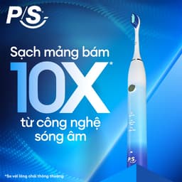 Thumbnail Bàn Chải Điện P/S S100 PRO - Công Nghệ Sóng Âm, Chải Sạch Mảng Bám Tới 10X 3