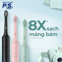Thumbnail Bộ bàn Chải Điện P/S Sonic Expert Chuyên Gia Sóng Âm - Công Nghệ Sóng Âm, Chải Sạch Mảng Bám Tới 8X 3