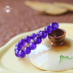 Thumbnail Vòng Tay Quartzite tím Uruguay MYPAPA - N.âng C.ao Khả Năng Ghi Nhớ 3