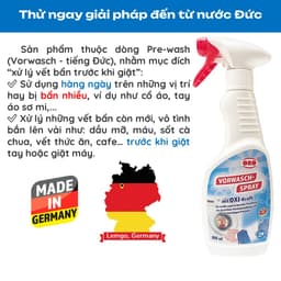 Thumbnail Xịt Tẩy Ố Quần Áo ORO Tẩy Vết Bẩn, Tẩy Trắng Quần Áo, Không Hại Vải, Tẩy Cổ Áo, Tẩy Áo Màu, Tẩy Ố Vàng 500ml 2
