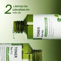Thumbnail Active Toner Dưỡng Ẩm Ngừa Mụn Rau Má Dành Cho Da Mụn Da Dầu Nhạy Cảm Cỏ Mềm 150ml 3