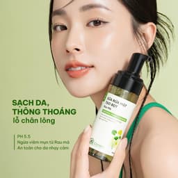 Thumbnail Bộ 2 Chai Sữa Rửa Mặt Tạo Bọt Sạch Sâu Không Khô Da Dành Cho Da Dầu Khô Thường Cỏ Mềm 2