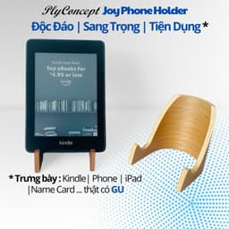 Thumbnail Giá đỡ điện thoại Nằm Ngang, Kindle, Name card gỗ uốn cong PlyConcept Phone Holder 1