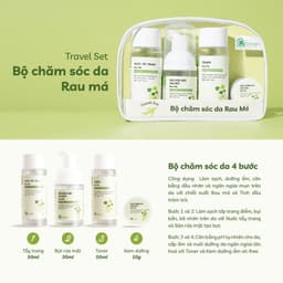 Thumbnail Set Mỹ Phẩm TravelKit Skincare Chăm Sóc Mọi Loại Da Tơ Tằm Rau Má Cỏ Mềm 1