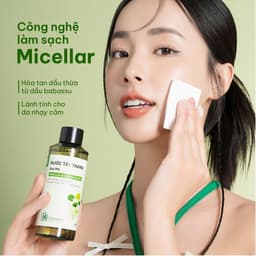 Thumbnail Nước Tẩy Trang Và Làm Sạch Sâu Cho Da Dầu Khô Mụn Nhạy Cảm An Toàn Cỏ Mềm 150ml 2
