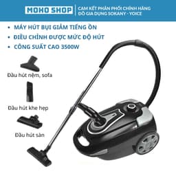 Thumbnail Máy hút bụi SOKANY SK-3386, công suất cao 3500W, 3 đầu hút có núm điều chỉnh mức độ, lực hút mạnh, chống ồn 1