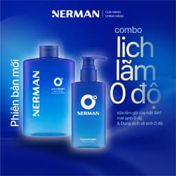 Thumbnail Combo lịch lãm Nerman - Sữa tắm gội cho nam 350ml & Dung dịch vệ sinh nam giới 100ml 2