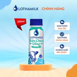 Thumbnail Combo 5 Sữa chua uống thanh trùng Lothamilk có đường chai 250ml 1