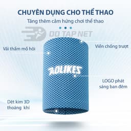 Thumbnail Băng Cổ Tay Thấm Mồ Hôi Aolikes Nhanh Khô, Thoáng Khí Chạy Bộ Chơi Thể Thao 1