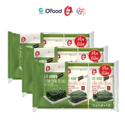 Thumbnail Combo 3 lốc (9 gói)  rong biển / Lá kim 4G tẩm dầu Oliu O'food giòn, thơm, gia vị vừa miệng, ăn liền hoặc ăn kèm 2
