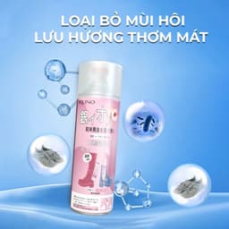 Thumbnail Chai xịt khử mùi giày dép, chống hôi chân nano bạc KUNO dung tích 260ml 2