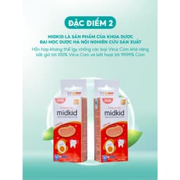 Thumbnail Combo 3 hộp Xịt chống sâu răng MIDKID vị táo 20ml cho bé từ 1 tuổi - Tặng bàn chải điện + Sticker 3