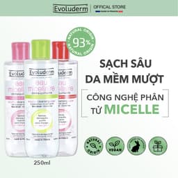 Thumbnail Nước tẩy trang Evoluderm Micellar Cleansing Water 250ml (Tùy chọn) 2