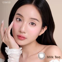 Thumbnail Kính áp tròng VIVIMOON LENS 1 ngày màu nâu trà sữa tự nhiên Milk Tea Brown (Giá 01 chiếc) 2