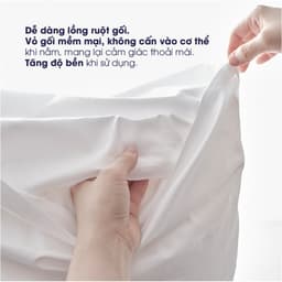 Thumbnail Vỏ gối Changmi Bedding Cotton Sateen trắng 700TC cao cấp mềm mượt, ít nhăn và dày dặn. Tiêu chuẩn khách sạn 5 sao 3