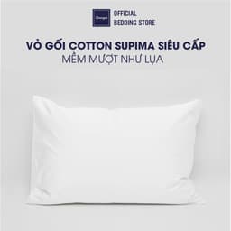 Thumbnail Vỏ gối Changmi Bedding Cotton Supima trắng 400TC cao cấp cực kỳ mềm mượt và mát. Tiêu chuẩn khách sạn 5 sao 1