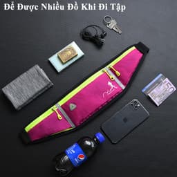 Thumbnail Túi Đeo Bụng Chạy Bộ Chống Nước, Túi Bao Tử Đai Đeo Bụng Để Điện Thoại Tập Gym Thể Thao Nhiều Ngăn Nam Nữ Hãng Amalife 3