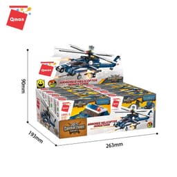 Thumbnail Đồ chơi lắp ráp, xếp hình Qman 1801 - Trực thăng chiến đấu 381 mảnh ghép 1