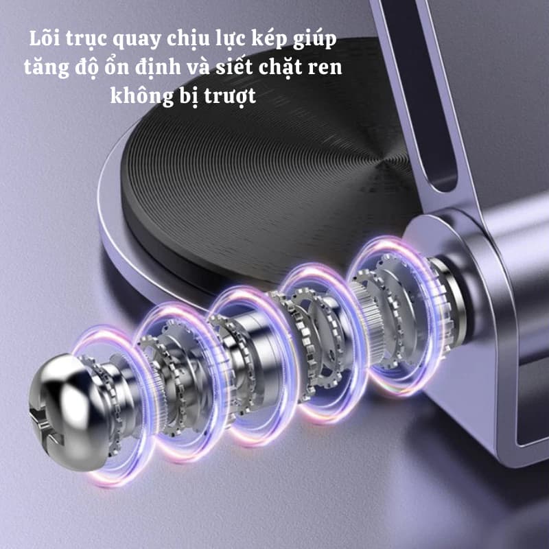 Ảnh Giá Đỡ Điện Thoại Máy Tính Bảng Vinzy Xoay 360 Hợp Kim Nhôm, Kệ Điện Thoại Xem Phim Livestream 3