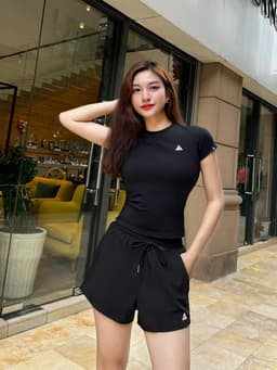 Thumbnail Quần đùi thể thao nữ 2 lớp Fitme tập gym, chạy bộ chất liệu bền nhẹ co giãn 4 chiều thoáng khí Q2NU01 4