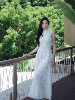 Thumbnail Đầm ren dệt Louise Lace Dress HUONG BOUTIQUE HBV1295 3