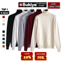 Thumbnail Áo Len Cổ Lọ Nam Nữ SUKIYA Full Video Chất Sợi Len Lông Thỏ 380gsm mềm mại kiểu dáng Hàn Quốc Nhiều Màu AL14 1