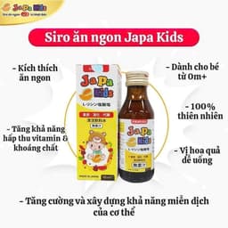 Thumbnail Siro Ăn Ngon Japa Kids Chính Hãng Kích Thích Ăn Ngon, Tăng Cân Tăng Chiều Cao Cho Bé 2