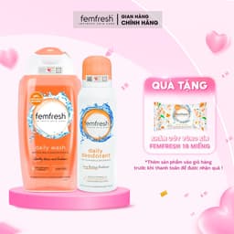 Thumbnail DDVS Femfresh Daily Intimate Wash + Xịt Thơm Mát Femfresh Deodorant Active 250ML 1
