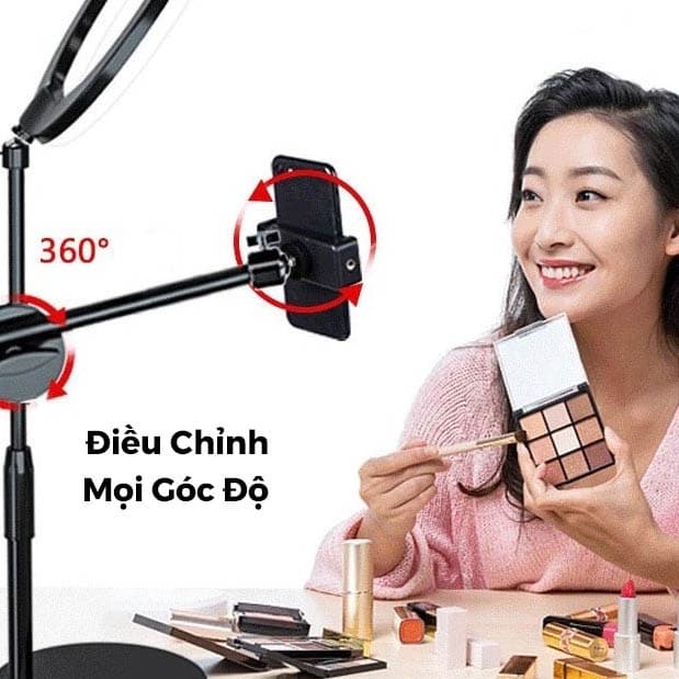 Ảnh Chân Quay Điện Thoại Để Bàn G50, Bộ Quay Video Chụp Ảnh 360 Độ Từ Trên Xuống Chắc Chắn Tiện Lợi - HOLOCOM 3