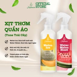 Thumbnail Combo Xịt thơm quần áo Julyhouse hương trái cây tươi mát dưa hấu và dưa lưới 280ml 2