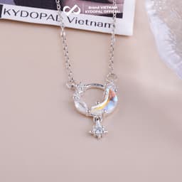 Thumbnail Dây chuyền bạc nữ KYDOPAL đính đá cao cấp trang sức 925 cá tính - PAL9A9C2 2