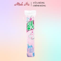Thumbnail Bông tẩy trang Ipek 150 miếng nhẹ nhàng làm sạch bụi bẩn hoặc lớp trang điểm mà không gây tổn hại đến da 1