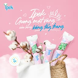 Thumbnail Bông tẩy trang Ipek 150 miếng nhẹ nhàng làm sạch bụi bẩn hoặc lớp trang điểm mà không gây tổn hại đến da 4