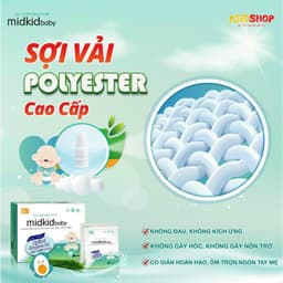 Thumbnail Gạc rơ lưỡi MidkidBaby hộp 50 gói ướt cho bé sơ sinh - Tặng hộp gạc 5 gói + Lốc 4 hộp nước muối sinh lý 2