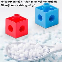 Thumbnail Xếp Hình Numberblocks Đồ Chơi Toán Học Thông Minh Trí Tuệ Cho Bé Linking Cube 100 Viên Chính Hãng Amalife 4
