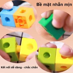 Thumbnail Bộ Đồ Chơi Xếp Hình Thông Minh Number Blocks Hình Vuông 100 Viên Nhựa PP Cao Cấp Chính Hãng Amalife 4