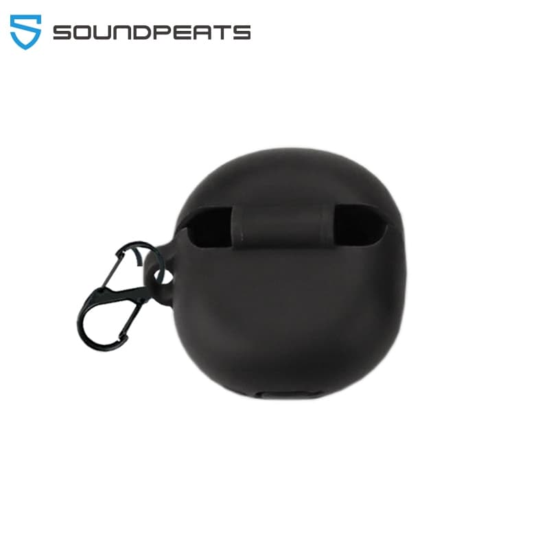 Ảnh Ốp Case SoundPEATS Air5 / Air5 Lite Silicone Có Móc Khóa (Đen) 1